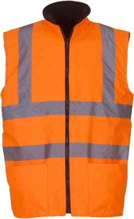 Hi-Vis Oboustranná Fleecová Vesta